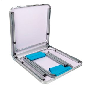 Tavolo pieghevole portatile per campeggio e 4 sedie