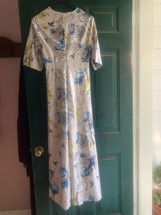 Vestido largo estampado floral