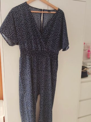 Mono azul lunares talla M