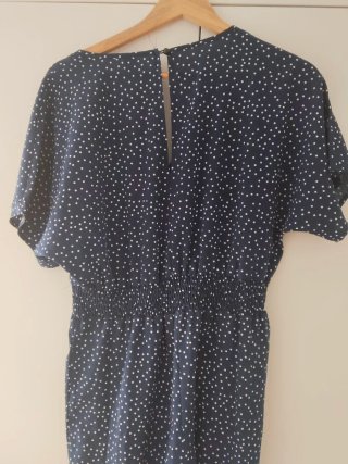 Mono azul lunares talla M