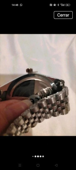 Reloj KASRLU Hombre Verde/Plata Nuevo