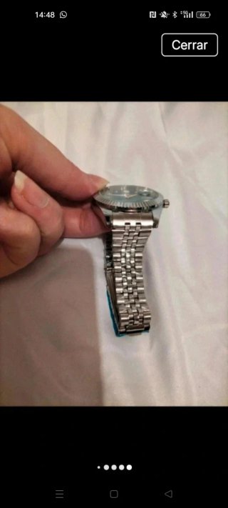 Reloj KASRLU Hombre Verde/Plata Nuevo