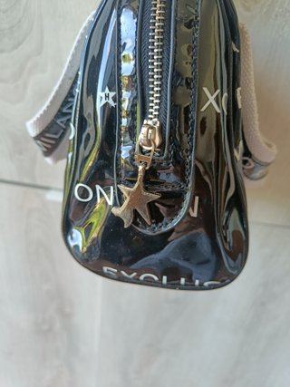 Borsa Hollywood Milano Vernice Nera Y2K