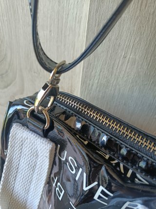Borsa Hollywood Milano Vernice Nera Y2K