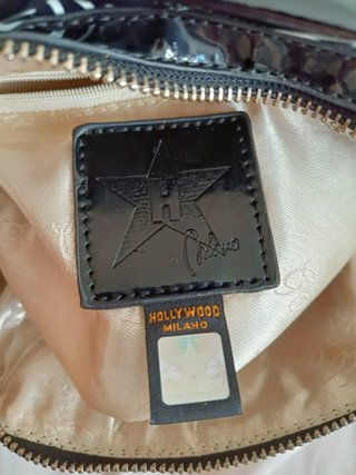 Borsa Hollywood Milano Vernice Nera Y2K