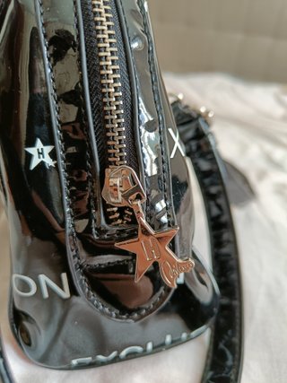 Borsa Hollywood Milano Vernice Nera Y2K
