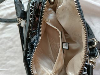 Borsa Hollywood Milano Vernice Nera Y2K