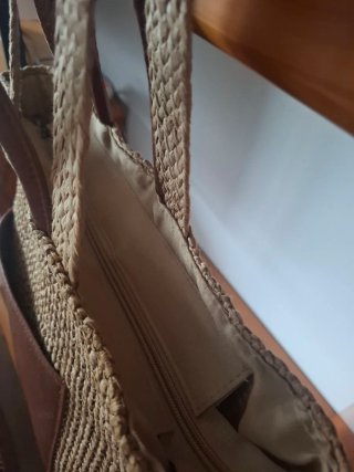 Bolso shopper efecto rafia Zalando