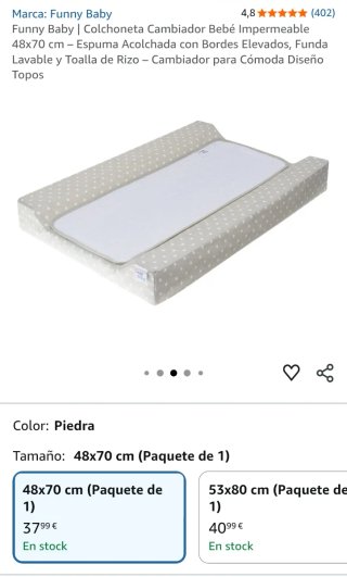 Cambiador de madera con accesorios