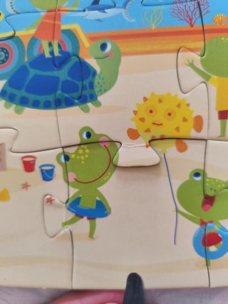 Puzzle Djeco 16 piezas animales marinos