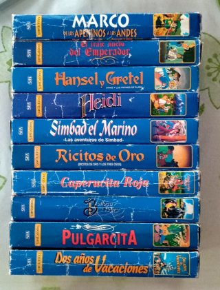 Lote VHS Clásicos Infantiles (Español)