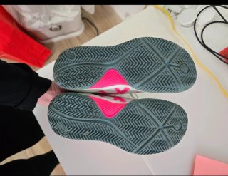 Tenis Asics Padel Mujer Blanco y Rosa