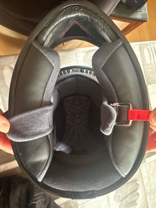 Casco de moto Marushin rojo dragón