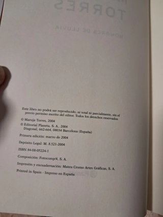 Novela Hombres de lluvia