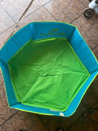 Piscina plegable Decathlon verde