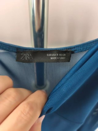 Vestido azul Zara para eventos
