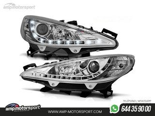 FAROS DELANTEROS LUZ DIURNA LED PARA PEUGEOT 207 2006-2012