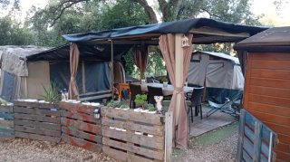 Caravana fija camping la Sureda, montseny