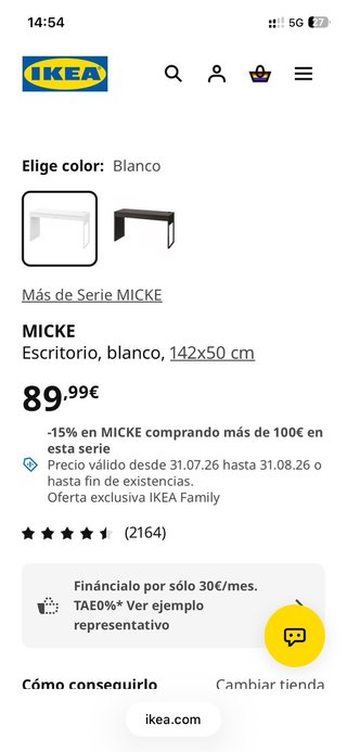 Scrivania per bambini bianca. Ikea