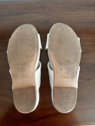 Sandalias Clarks Mujer Talla 37 Blancas