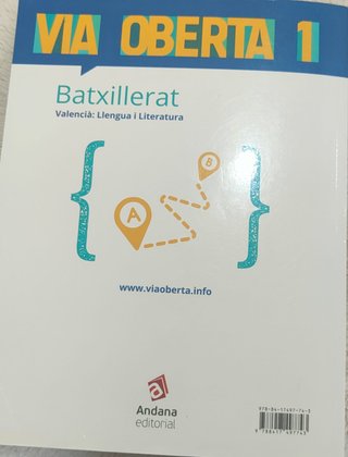 Valencià, llengua i literatura, batxillerat, 1
