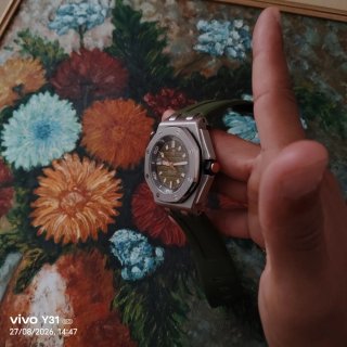 Audemars Piguet Reloj Verde/Plateado