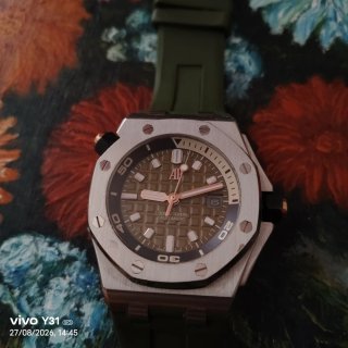 Audemars Piguet Reloj Verde/Plateado