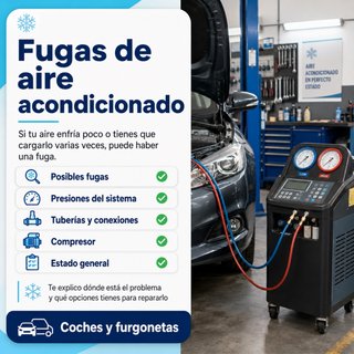 Reparación fugas aire acondicionado