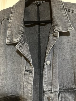 Chaleco vaquero Shein Curve gris