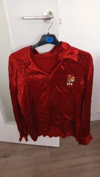 Camisa Pirata Roja Talla XS