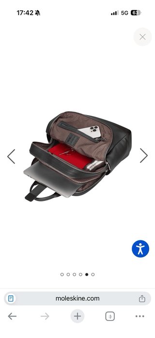 Zaino Moleskine Pelle Nera