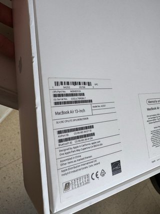 Caja Original MacBook Air 13” M1