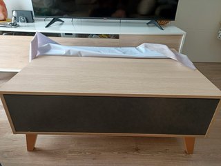 Mesa elevable de madera