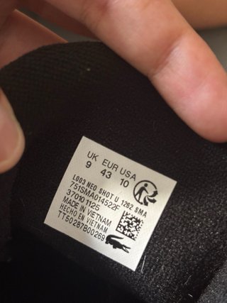 Zapatillas Lacoste Negras y Plateadas