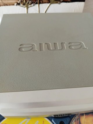 Minicadena Aiwa CD/MP3 Plata y Azul
