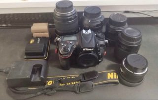 Cámara Réflex + 5 Objetivos + accesorios