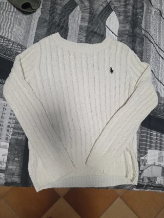 Suéter Polo Ralph Lauren Blanco Cable Knit