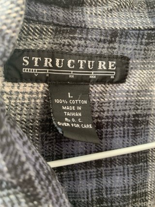 Camisa Vintage Structure Cuadros Talla L