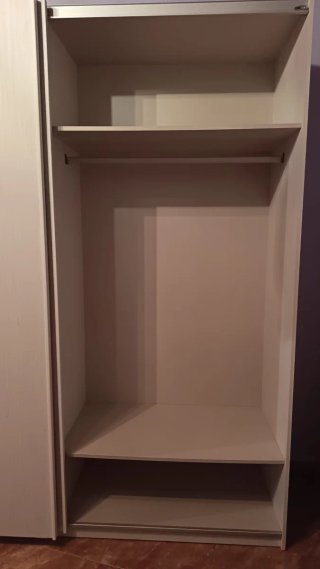 Escritorio juvenil morado y blanco