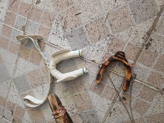 Carro artesanal de madera