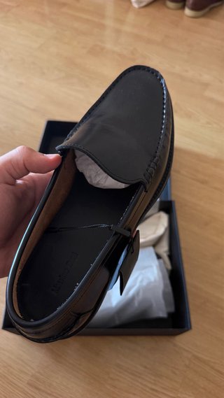Mocasines Massimo Dutti Negros Sin Uso