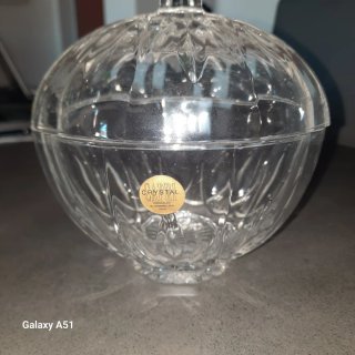 Centrotavola in cristallo lavorato capri crystal