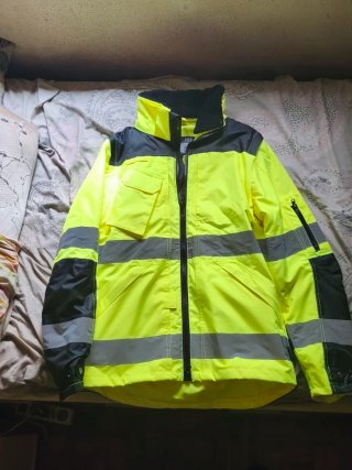 Parka PortWest Invierno/Verano Negra y Amarilla