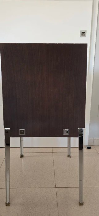 Sillas comedor madera y metal tapizadas de rojo