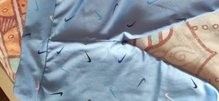 Mallas Nike niña azul con logo