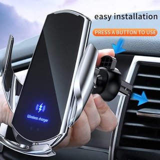 Soporte coche cargador inalámbrico 10W, sensor