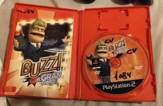 Pack Mandos Buzz PS2 + Juego Buzz El Gran Reto