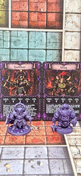Pack Villanos Eteria K HeroQuest 8 Minis 20 Cartas