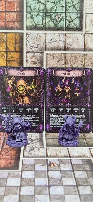 Pack Villanos Eteria K HeroQuest 8 Minis 20 Cartas
