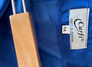Conjunto falda y casaca azul Talla 54